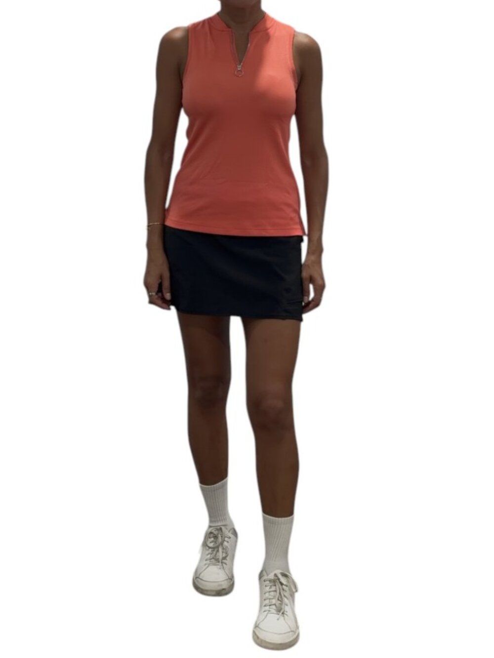 Nike Dri-FIT Coral Sleeveless Half Zip Top Size XS